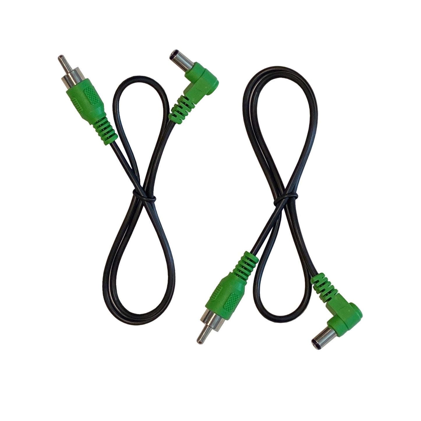 (2) Effects Pedal 2.5mm Positive Center DC Power Cables for CIOKS Power Supply