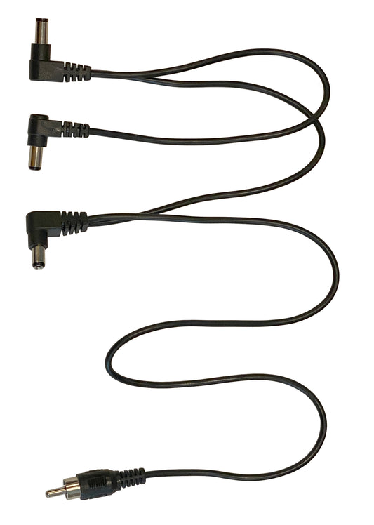 (2) Pack of 3 Way Split Effects Pedal DC Power Cables for CIOKS Power Supplies